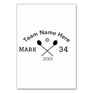 Team Name hier geben Name Nummer Ball Paddle Golf Tischnummer