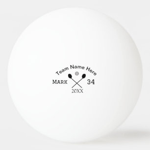 Team Name hier geben Name Nummer Ball Paddle Golf Tischtennisball