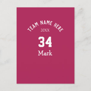 Team Name Spieler Name Datum Sport Männer Postkarte