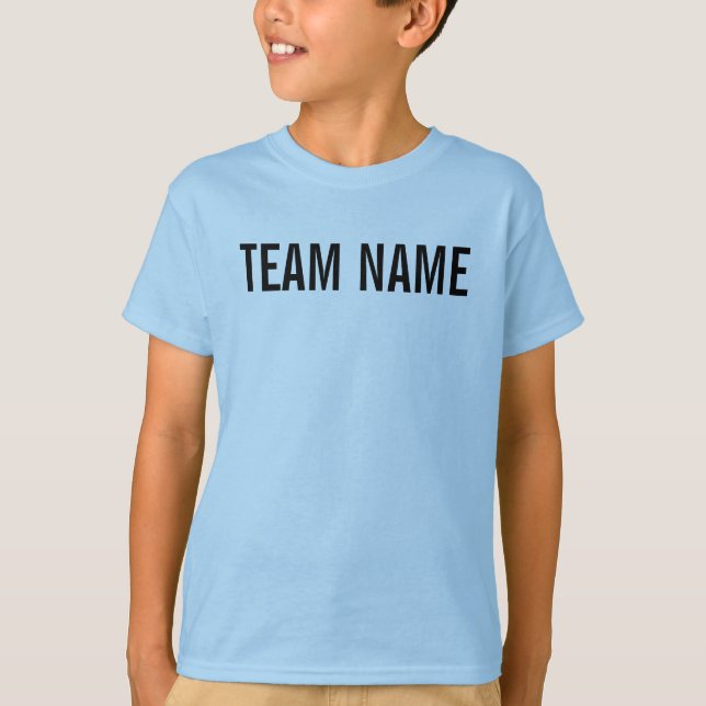 TEAM-NAME UND ZAHL T-Shirt (Vorderseite)