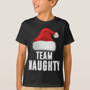 Team Naughty, Funny Christmas Pajama, Familienspie T-Shirt