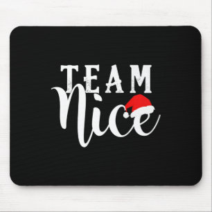 Team Naughty - Team Nice Funny Christmas Couple Ma Mousepad