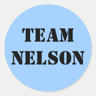 TEAM NELSON RUNDER AUFKLEBER