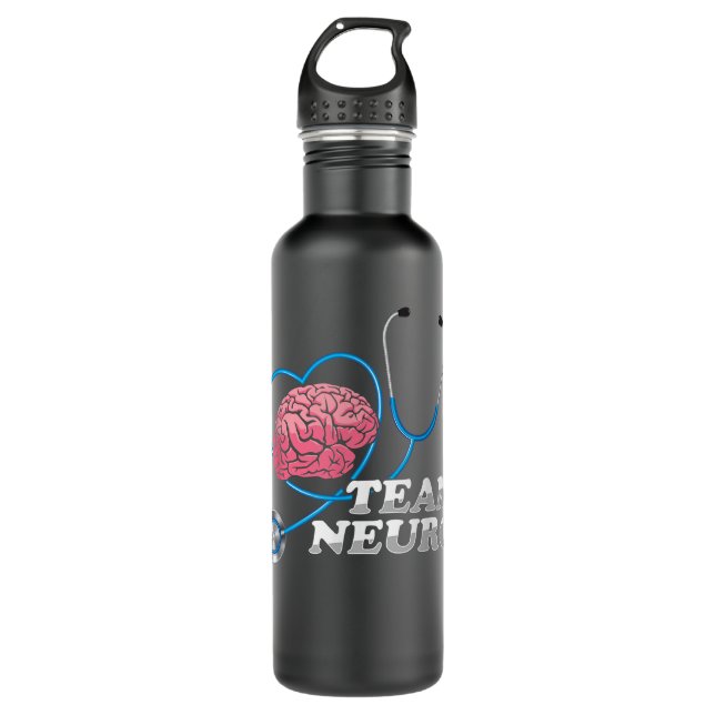 Team Neurochirurg Neurologie Neurochirurgie Bra Edelstahlflasche (Vorderseite)