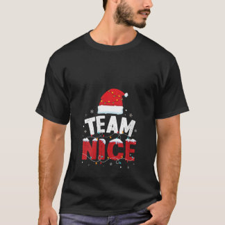 Team Nice Costume Funny Couple Matching Outfit Tea T-Shirt