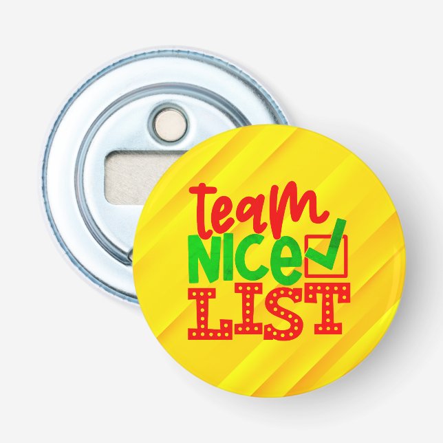 Team Nice List - Christmas Designs-56587 Flaschenöffner (Vorderseite)