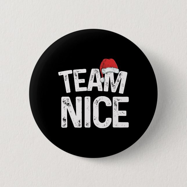 Team Nice Matching Weihnachtspaare Kostüm Naugh Button (Vorderseite)