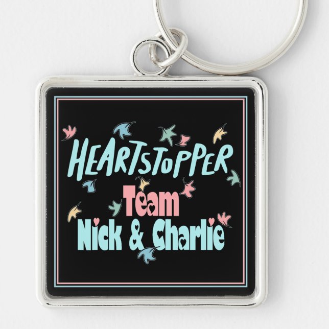 Team Nick und Charlie Black Schlüsselanhänger (Vorne)