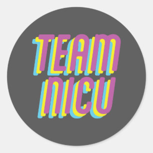 TEAM NICU SCHLÜSSELANHÄNGER RUNDER AUFKLEBER