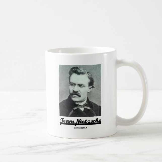 Team Nietzsche Fredrich Nietzsche Portrait Kaffeetasse (Rechts)