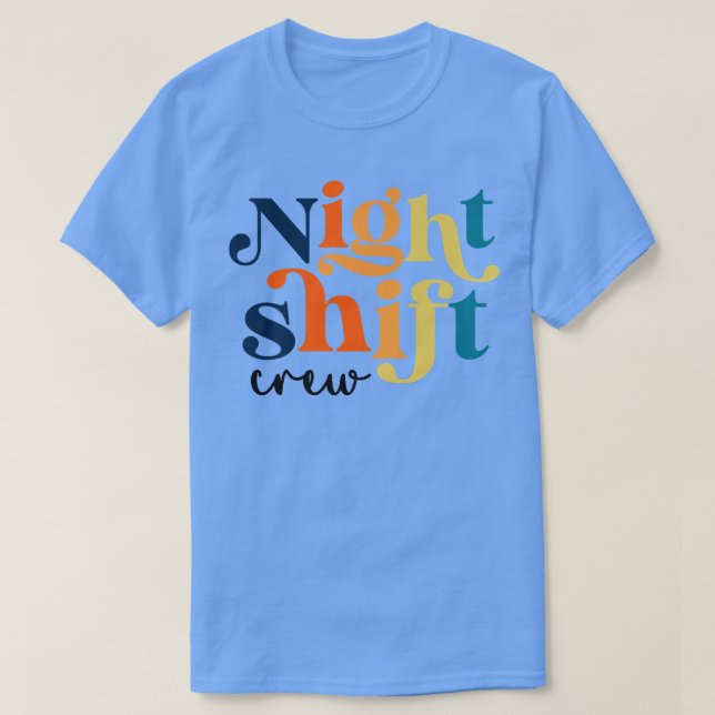TEAM Night Shift Nurse ICU Nurse Team Critical Car T-Shirt (Design vorne)