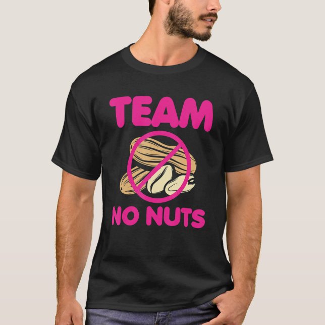 Team No Nuts  Team Boy   Gender Reveal T-Shirt (Vorderseite)