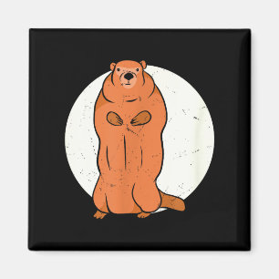 Team No Shadow Crew Groundhog Vollmond Groundhog Magnet
