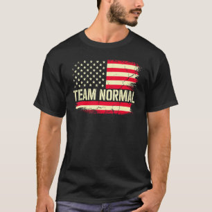 Team Normal USA-Flagge Retro Vintage Bekleidung T-Shirt