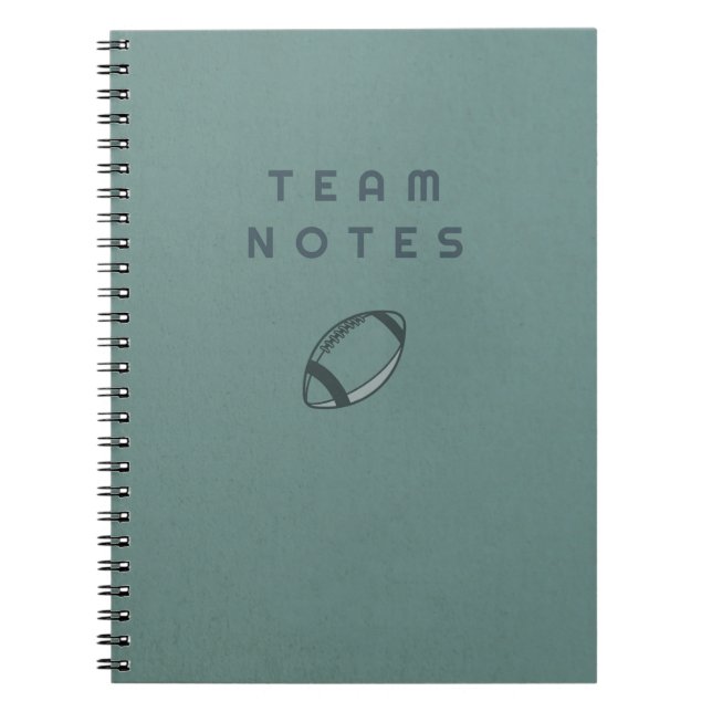 Team Notes - Football Notizblock (Vorderseite)