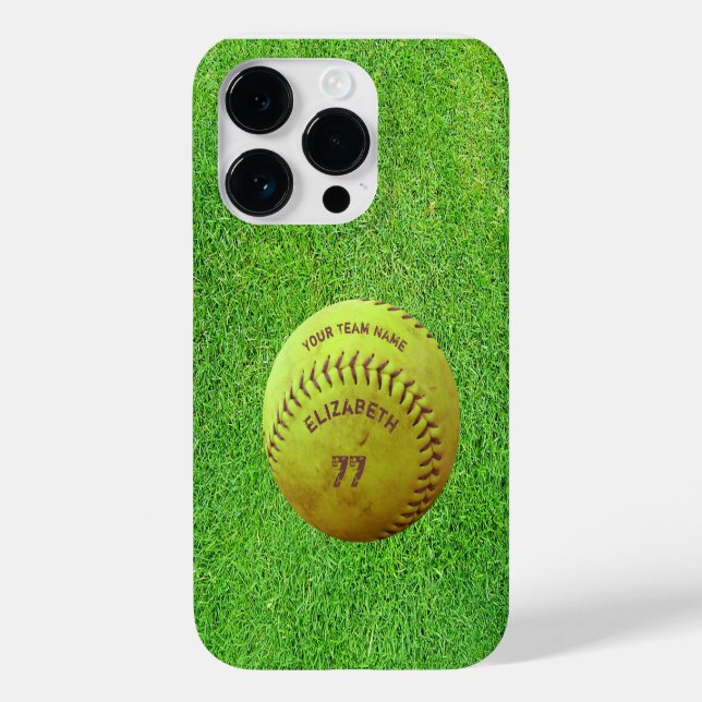 Team-Nummer-Ball Case-Mate iPhone 14 Pro Hülle (Rückseite)