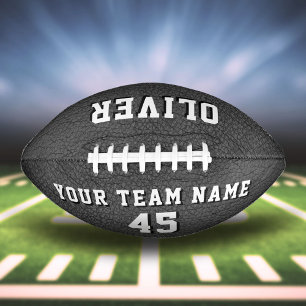 Team-Nummer des Grauleder-Druckers Football