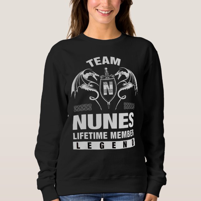 Team Nunes Lifetime-Mitglied Sweatshirt (Vorderseite)