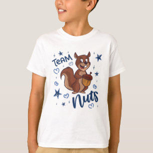 Team Nuts Gender Reveal Party Blue Boy T-Shirt