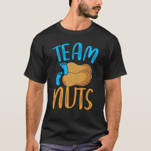 Team Nuts Team Boy Baby Shower Party Gender Revea T-Shirt