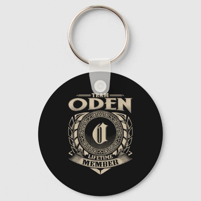 Team Oden Lifetime Member Funny Oden Family Name V Schlüsselanhänger (Vorderseite)