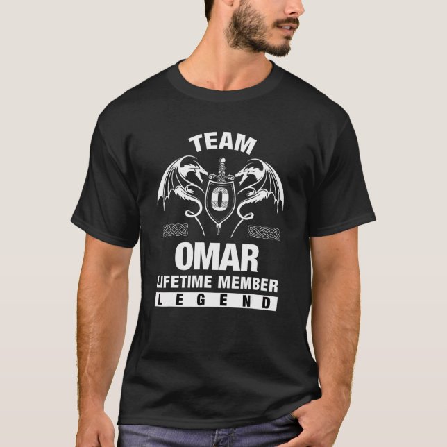 Team Omar Lebenslanges Mitglied   T-Shirt (Vorderseite)