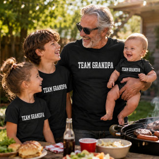 Team Opa passendes Baby-Familien-Geschenk Baby Strampler