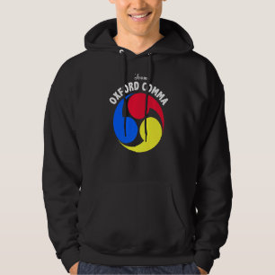 Team Oxford Comma Funny English Grammar Nerd Club Hoodie