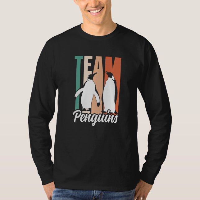 Team Penguins Lover Animal Cute Penguin Premium T-Shirt (Vorderseite)