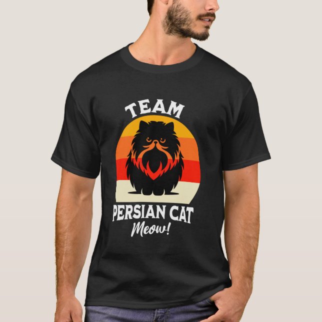 Team Perserkatze Persisch T-Shirt (Vorderseite)