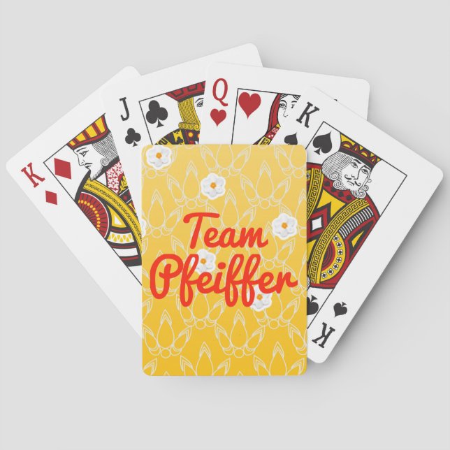 Team Pfeiffer Spielkarten (Rückseite)