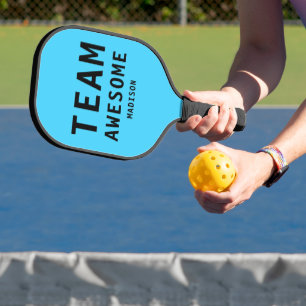 Team Phantastisch Funny Sports Einfache Typografie Pickleball Schläger