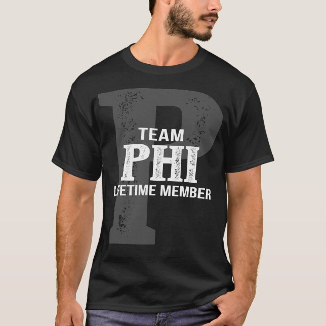 Team PHI Lifetime-Mitglied T-Shirt (Vorderseite)