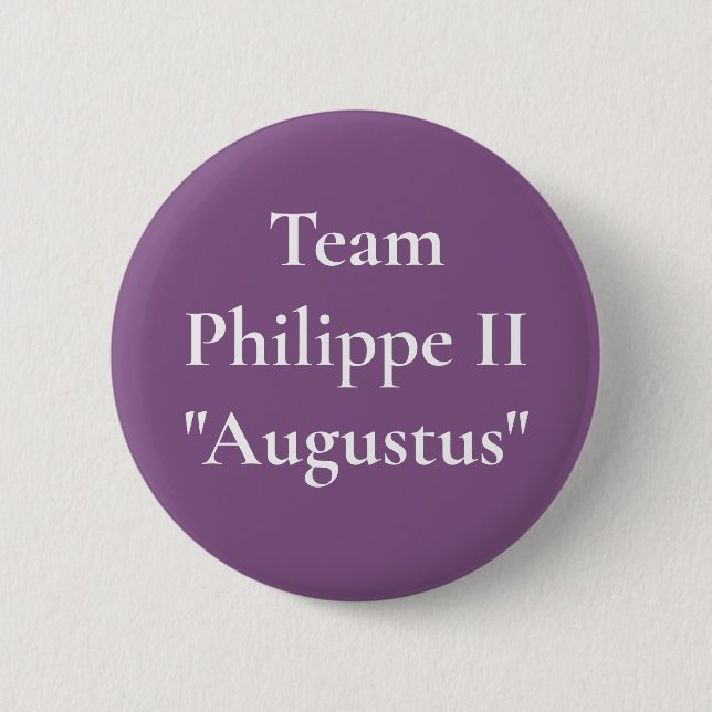 Team Philippe II (Philip Augustus) Button (Vorderseite)