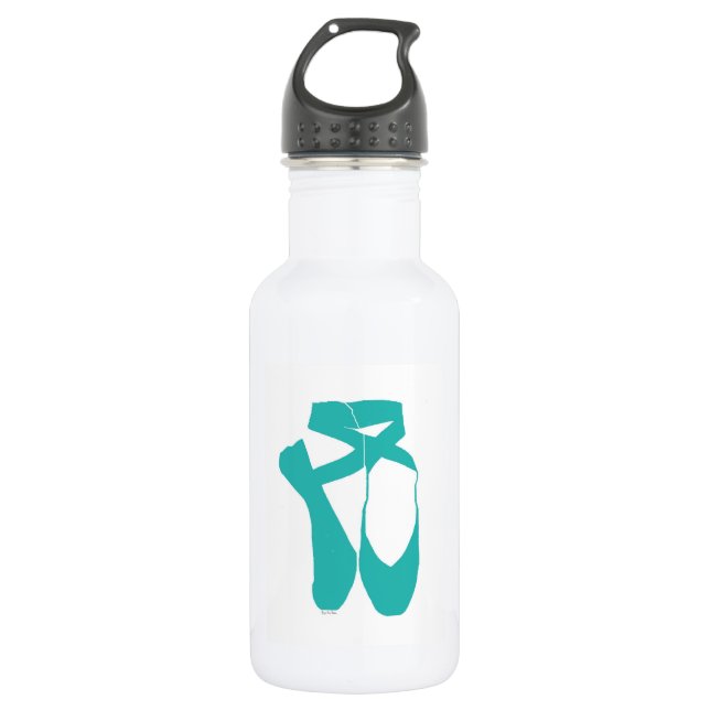 Team Pointe Ballet Aqua Edelstahlflasche (Vorderseite)