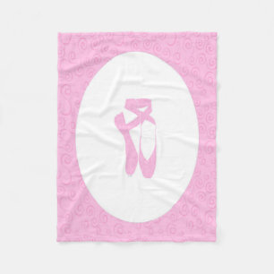 Team Pointe Ballet Candles Muster Fleecedecke