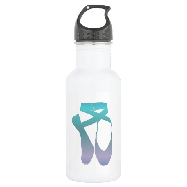 Team Pointe Ballet Ocean Edelstahlflasche (Vorderseite)