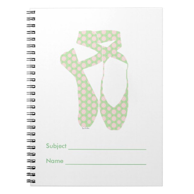 Team Pointe Ballet Polka Notizblock (Vorderseite)