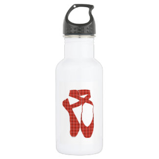 Team Pointe Ballet Red Tartan Trinkflasche
