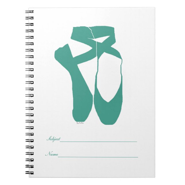 Team Pointe Ballet Seafoam Notizblock (Vorderseite)