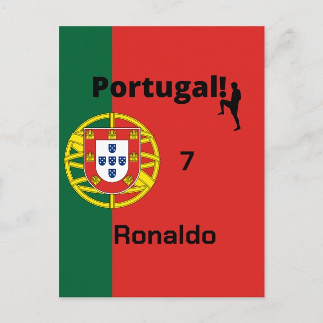 Team Portugal Flag Edition Postkarte (Vorderseite)