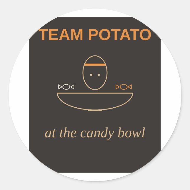 Team Potato beim Candy Bowl Aufkleber (Vorderseite)