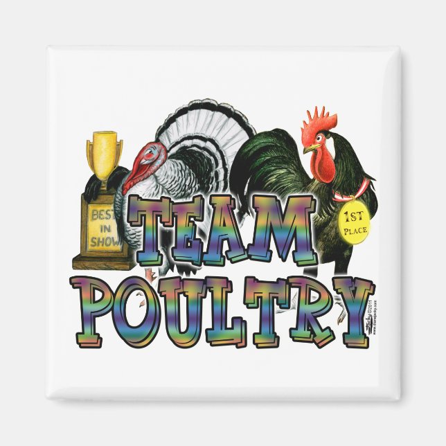 Team Poultry Magnet (Vorne)