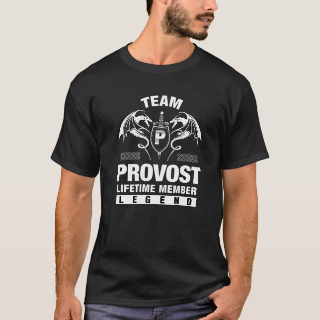 Team Provost Lifetime-Mitglied T-Shirt (Vorderseite)