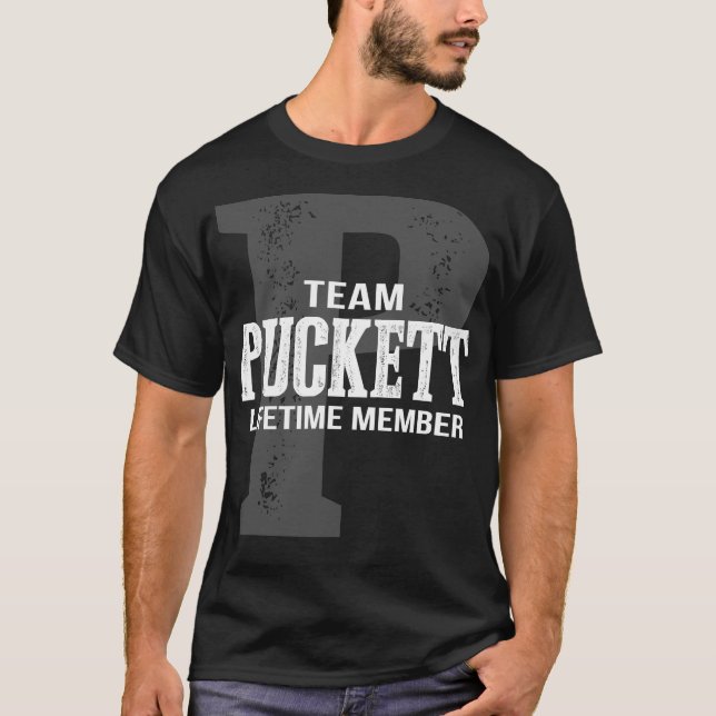 Team PUCKETT Lifetime Mitglied T-Shirt (Vorderseite)
