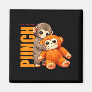 Team Punch - Baby-Affen-Schlag  Magnet