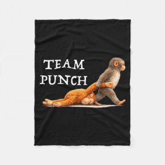 Team Punch Baby Monkey Fleecedecke