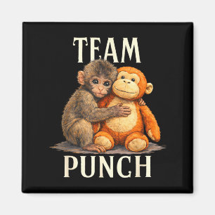 Team punch süßer Affe und Bär Design Team punch Magnet