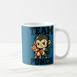 Team punch tough Baby-Affen-Plüschspielzeug-Meme Kaffeetasse