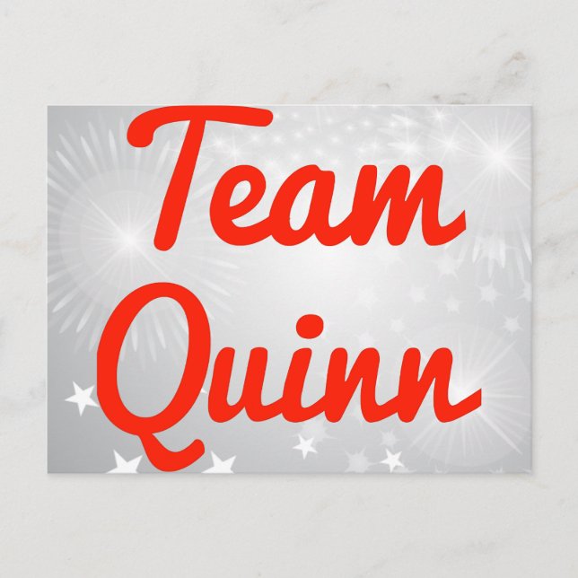 Team Quinn Postkarte (Vorderseite)